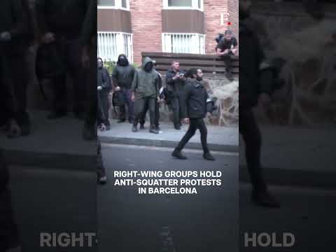 Clashes Erupt During Anti-Squatters Protest in Barcelona