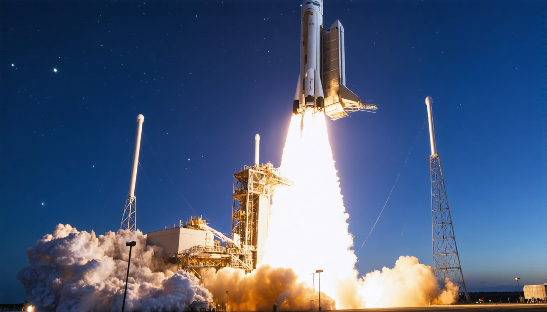 The Night Sky Spectacle: SpaceX's Falcon 9 Readies for a Daring Dance with the Stars